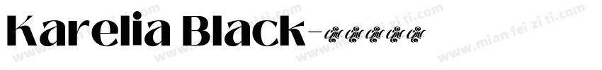Karelia Black字体转换